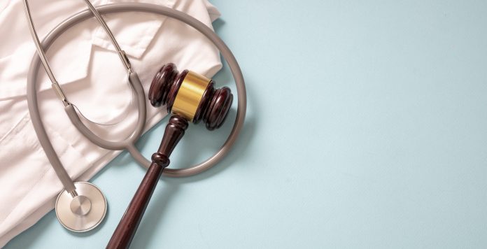 Medical malpractice, personal injury lawyer. Health and Law conc